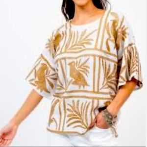 Sister Mary Eva-Claire Embroidered Top